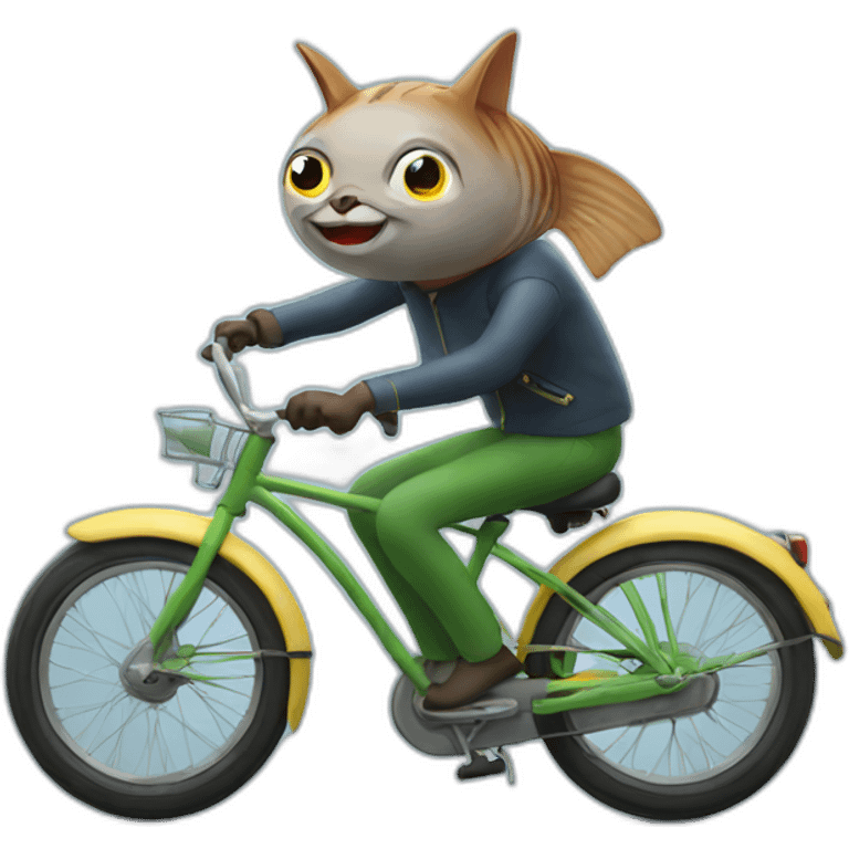 tuna on a bike emoji