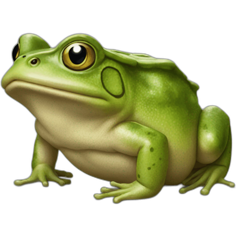 Crapaud sur un tranzattz emoji