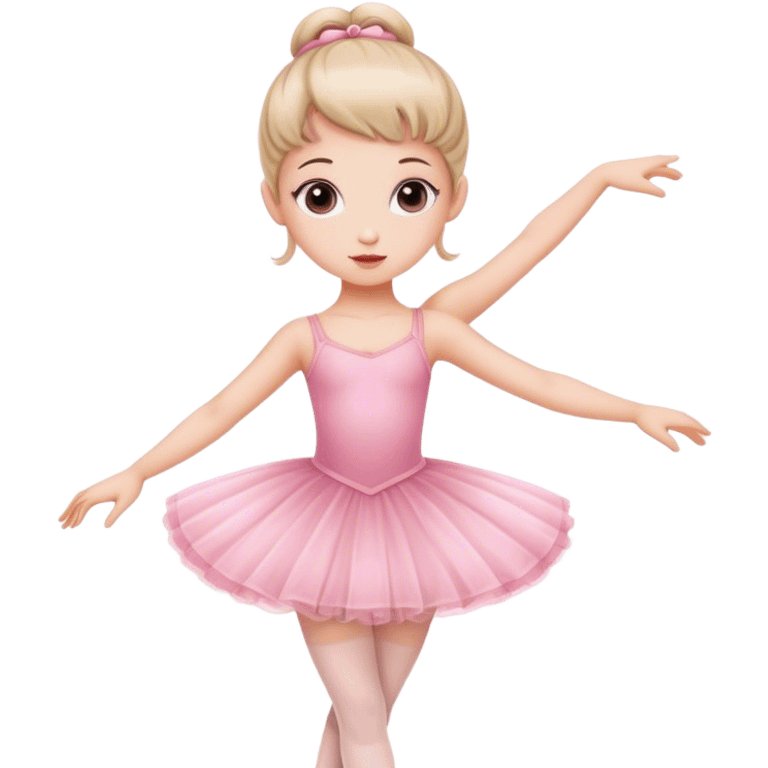 Little ballerina in a pink dress emoji