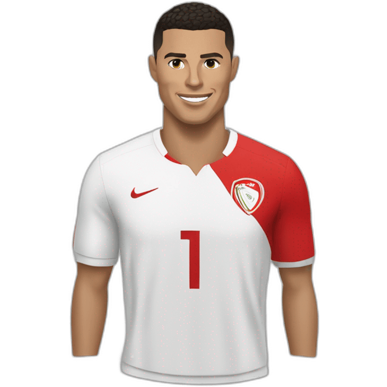 Ronaldo avec un qamis de la Tunisie emoji