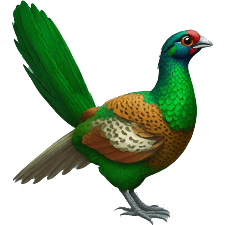 Green pheasant  emoji