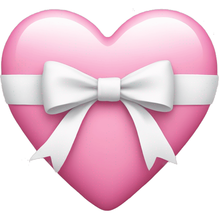 pink heart with white bow emoji