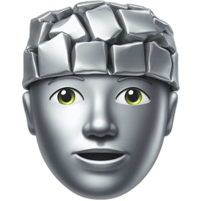 Tin-foil-head emoji