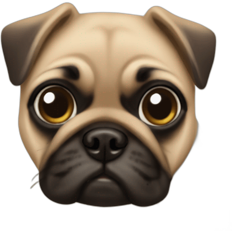 two fawn pugs emoji