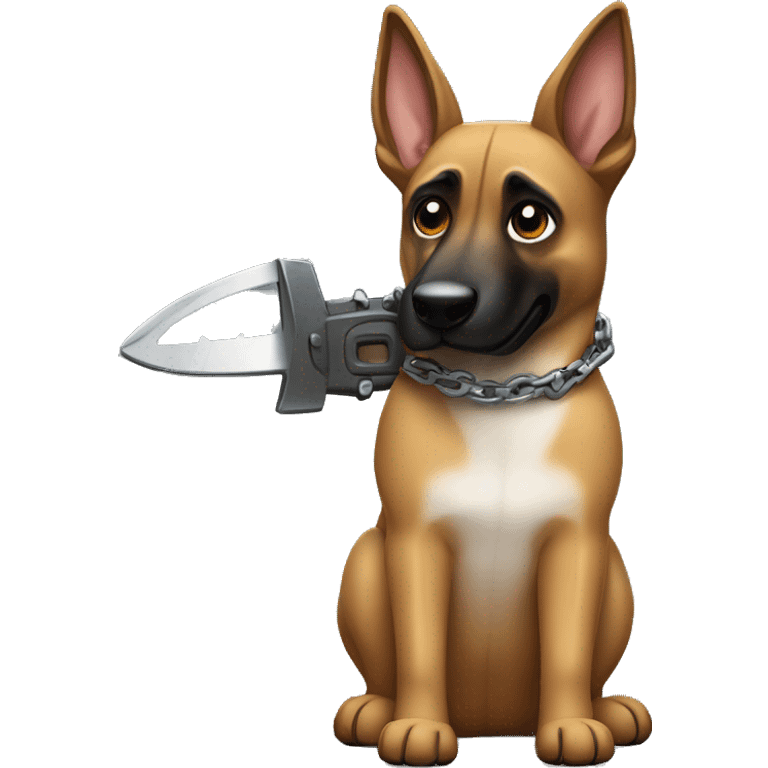 malinois chain saw  emoji