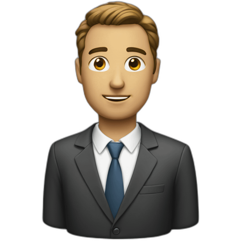 Business man simulation emoji