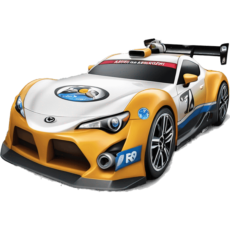 Radio Controlled Captain Rex themed 2013 Toyota 86 shaped like a Formula One race car with exposed turbine wheels  emoji