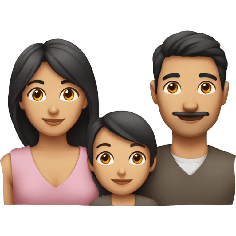 personas, dos mujeres y un hombre emoji