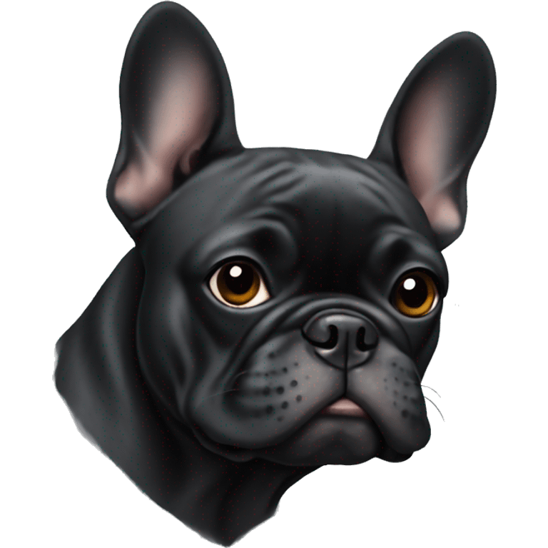 black french bulldog emoji