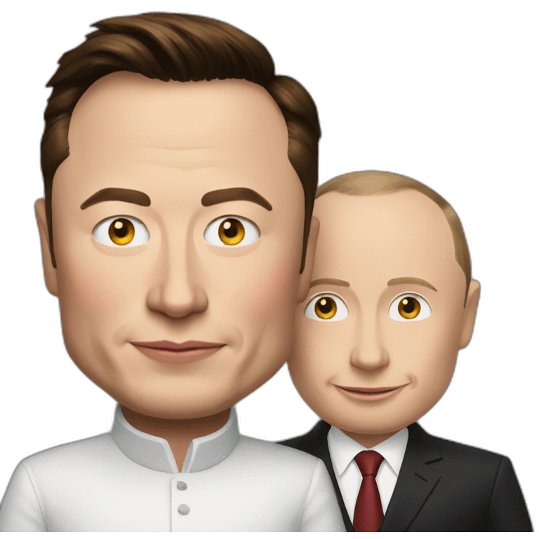 elon musk with putin emoji