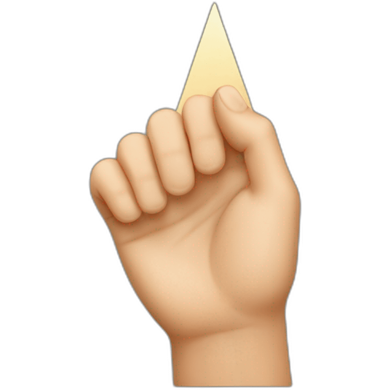 The hand that form a triangle emoji