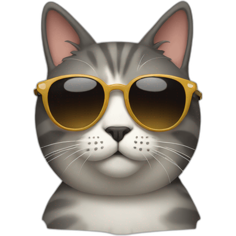 Cat with sunglasses emoji