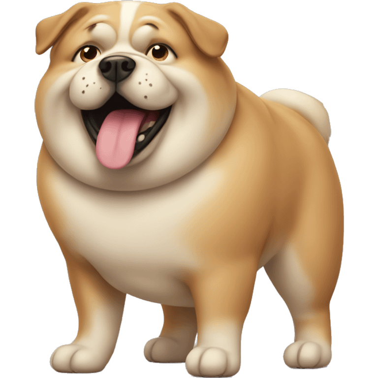 Fat dog emoji