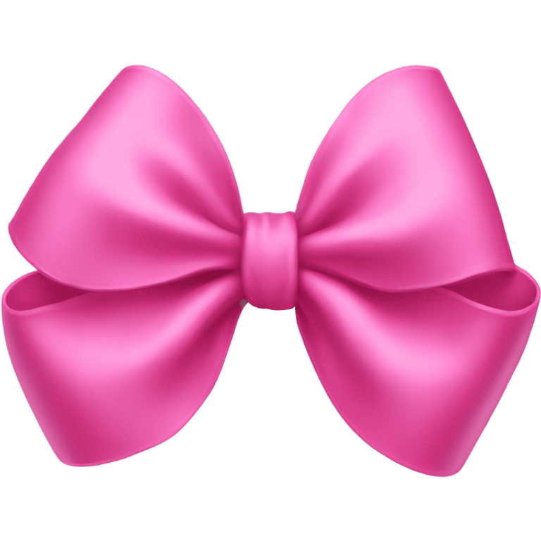 Pink flowy bow  emoji