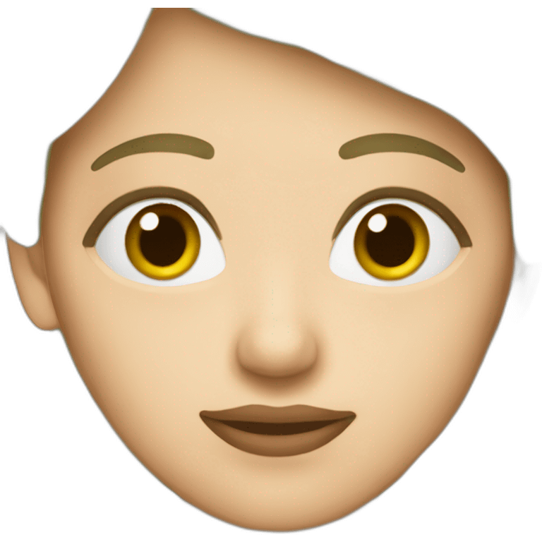 Femme 60 ans châtain mince yeux vert emoji