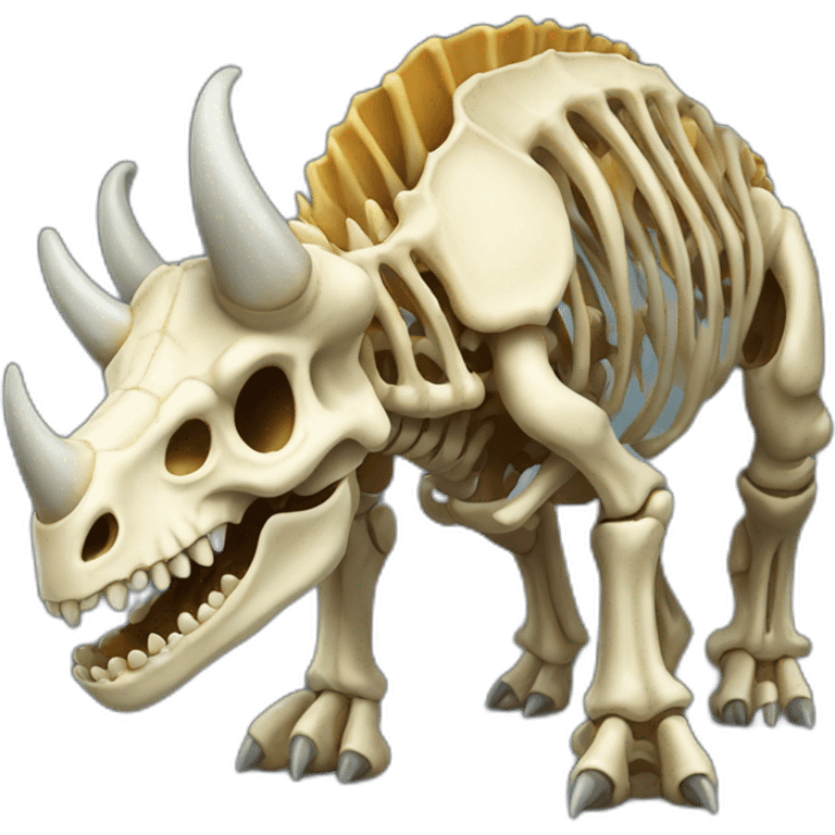 triceratops skeleton emoji