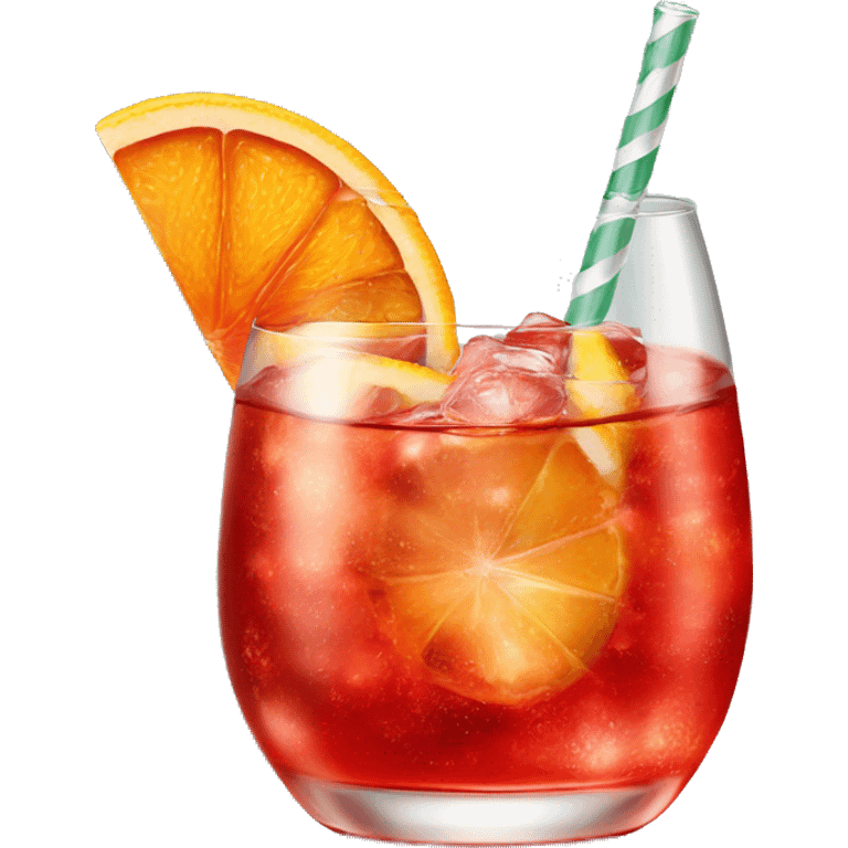 Campari Spritz cocktail  emoji