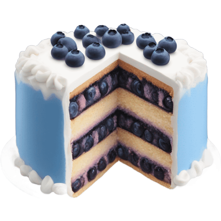 Pretty coquette two stories Blueberry cake emoji