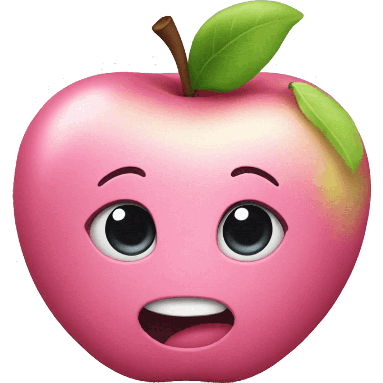 pink apple emoji