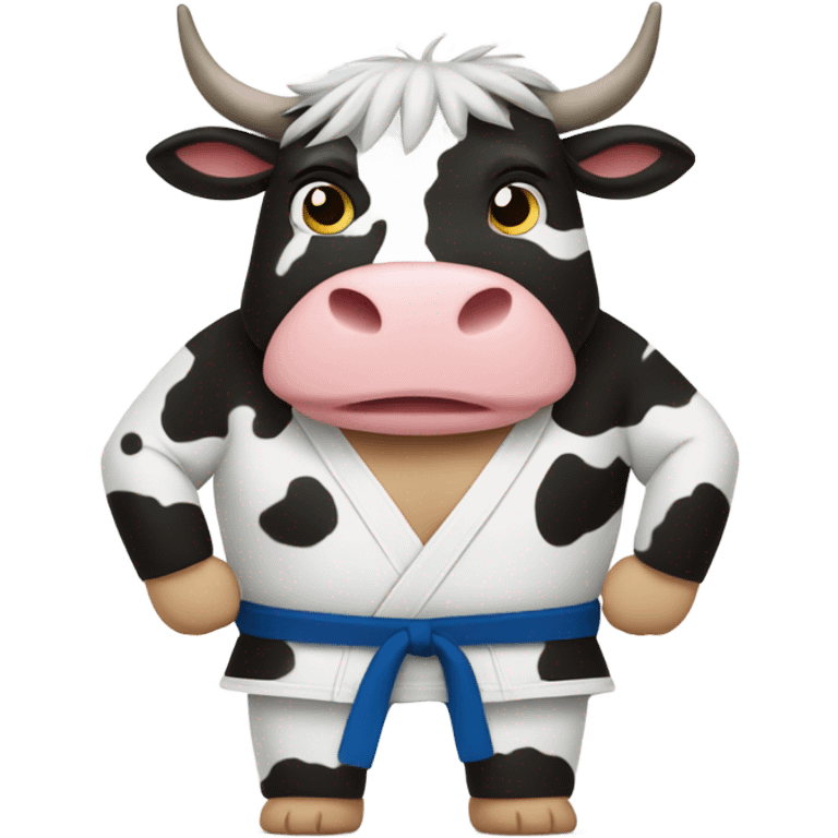 martial arts cow emoji