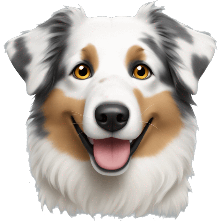 White Australian shepherd emoji