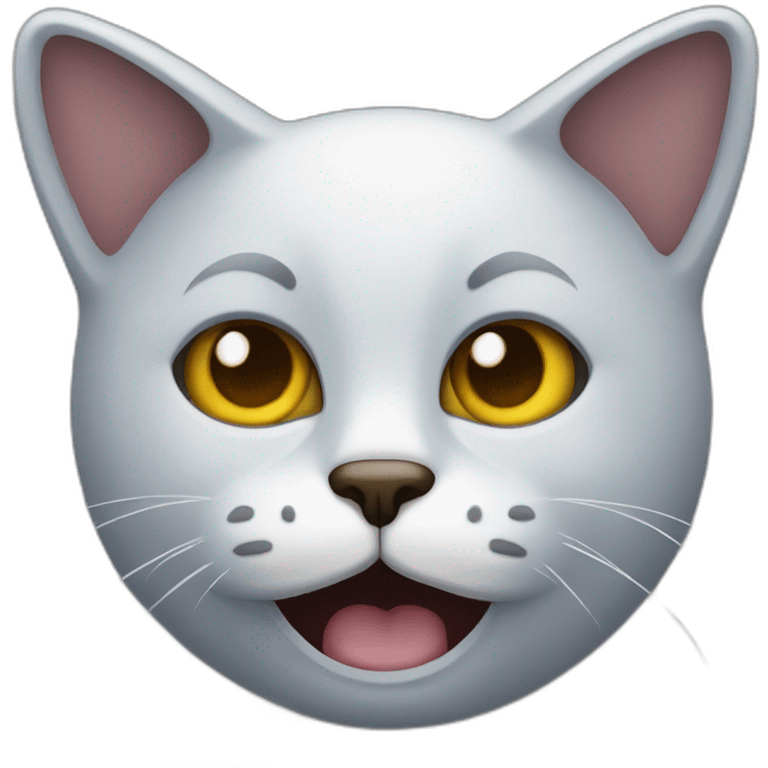 un chat psychopathe emoji