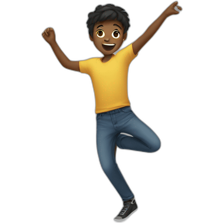 Boy dancing emoji