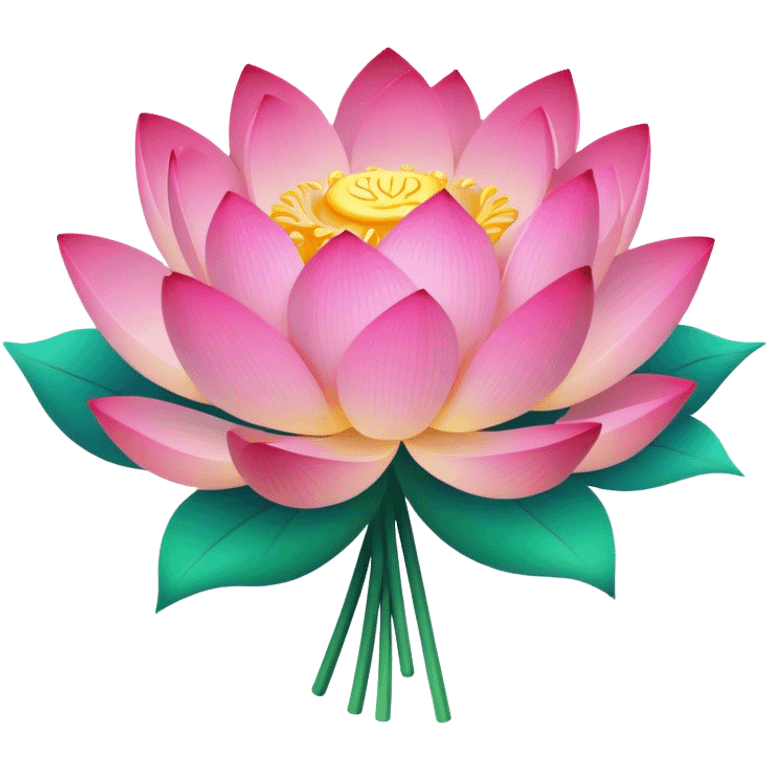 Lotus bouquet emoji