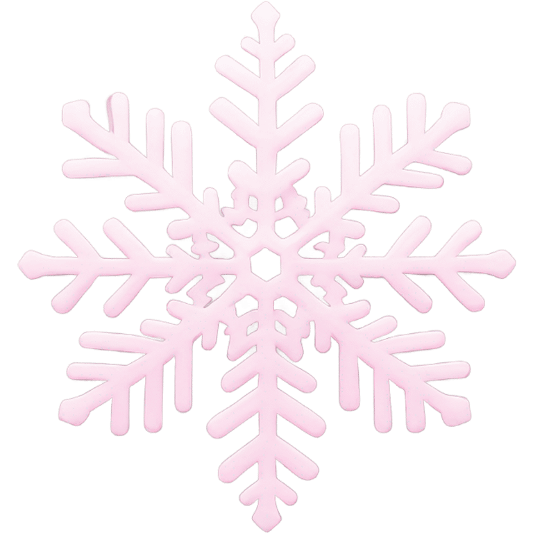 pastel pink snowflake  emoji