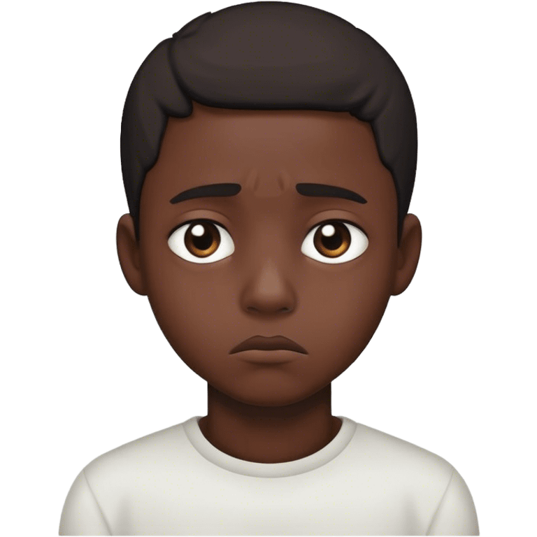 Sad black boy emoji