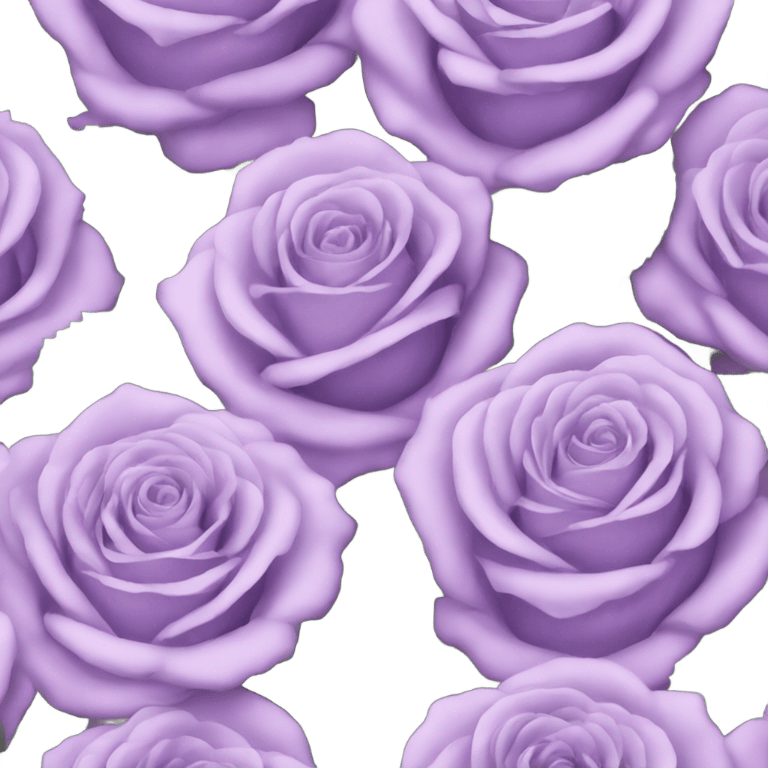 light purple roses emoji