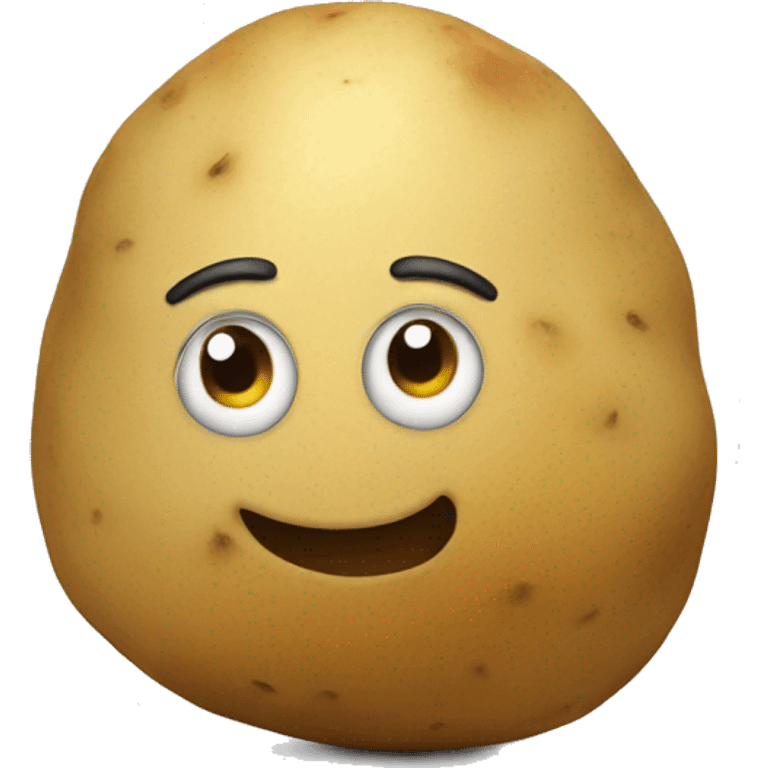 Potato rolling forward  emoji