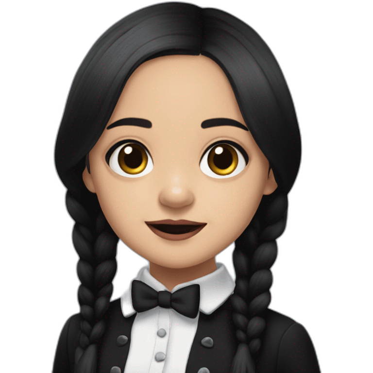 jenna ortega as wednesday from addams family emoji