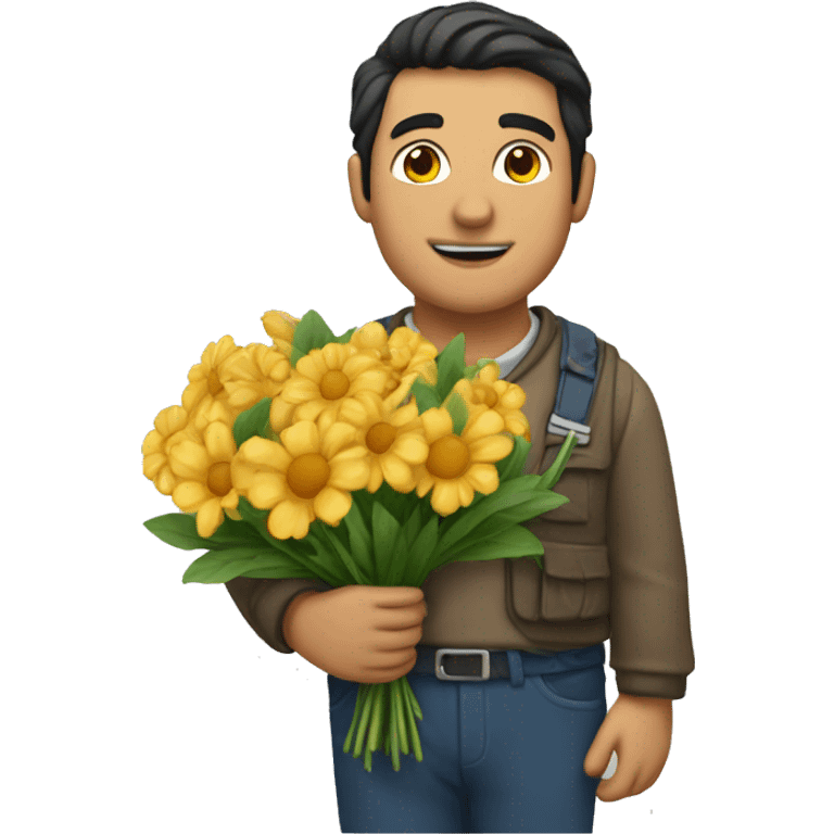 franco colapinto holding flowers emoji