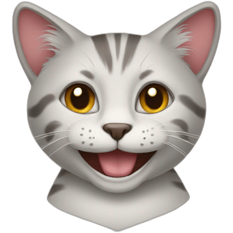 a cat smiling emoji