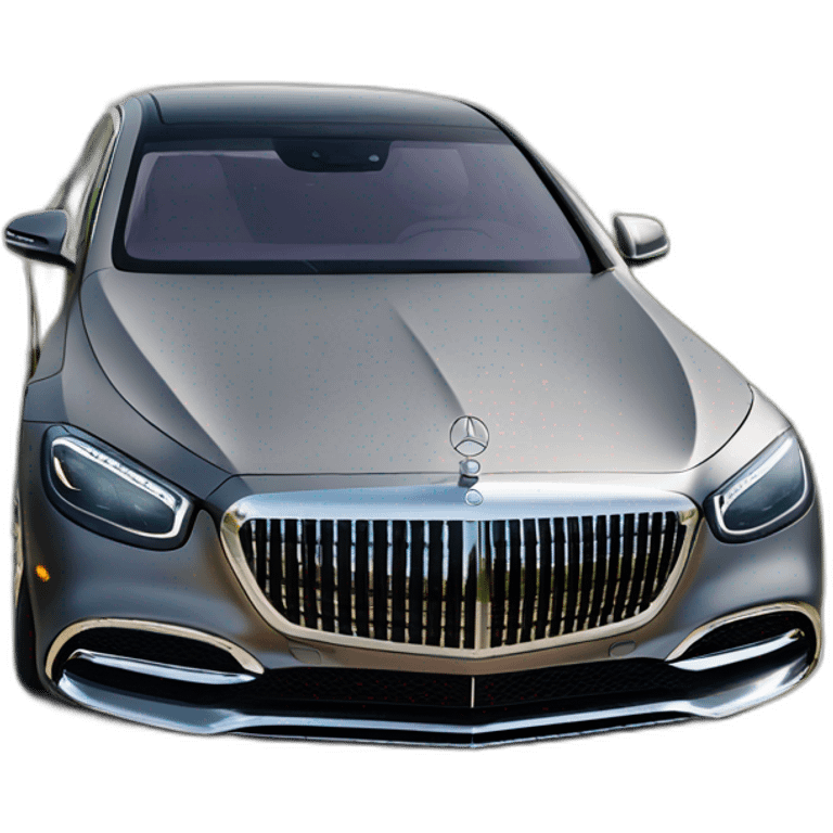 Gray Mercedes maybach 2022 parallel camera view emoji