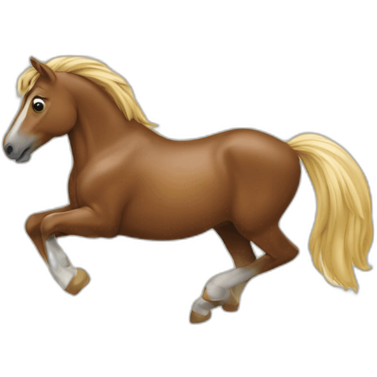 Un cheval sur souris emoji