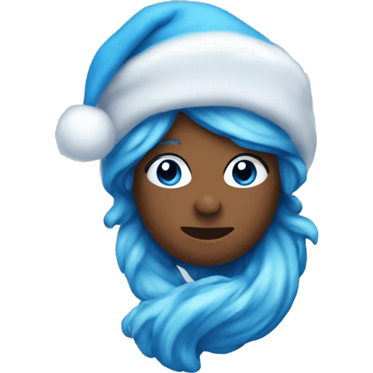 Blue aesthetic Christmas emoji’s  emoji