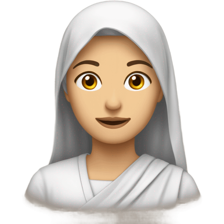 فتاة سمينة بيضاء جميلة بشعر بني طويل ناعم emoji