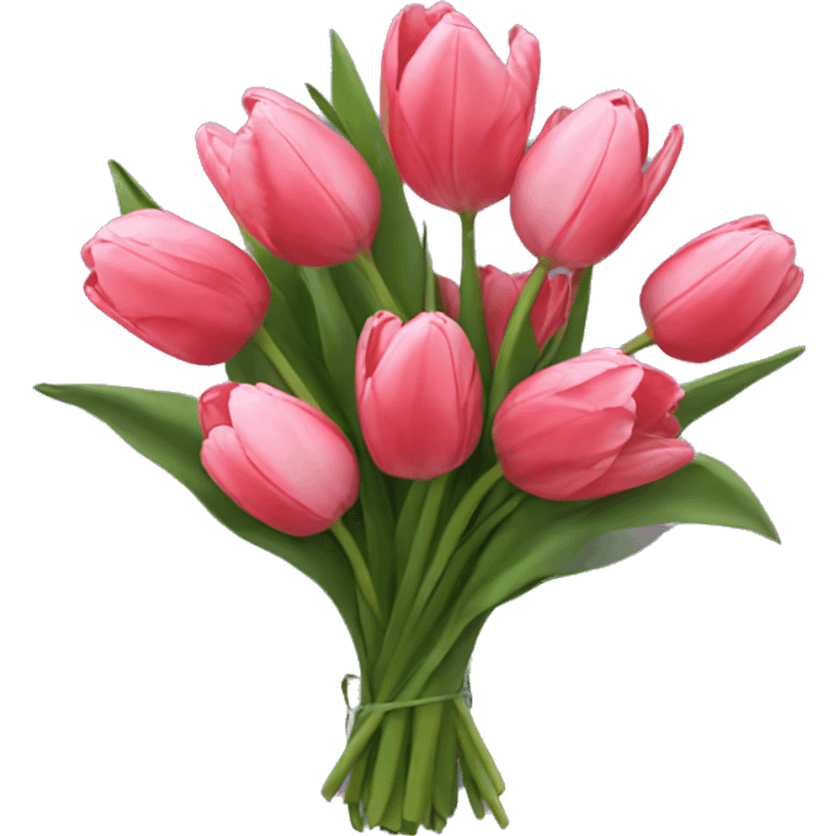 A bouquet of tulips emoji