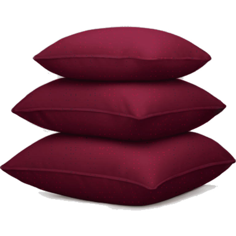 aesthetic burgundy stack of pillows  emoji