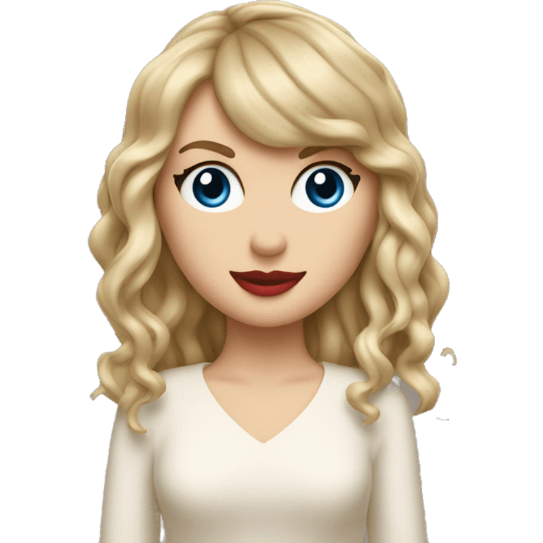 Taylor Swift co-vered in cream emoji