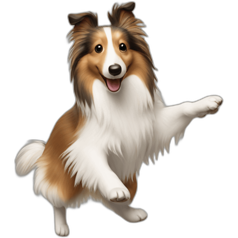 dancing sheltie emoji