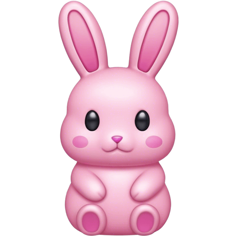 Pink peeps candy bunny emoji