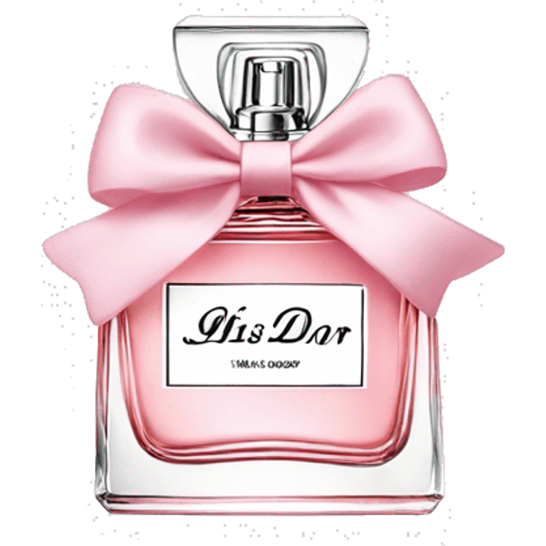 Miss Dior perfume in bow emoji