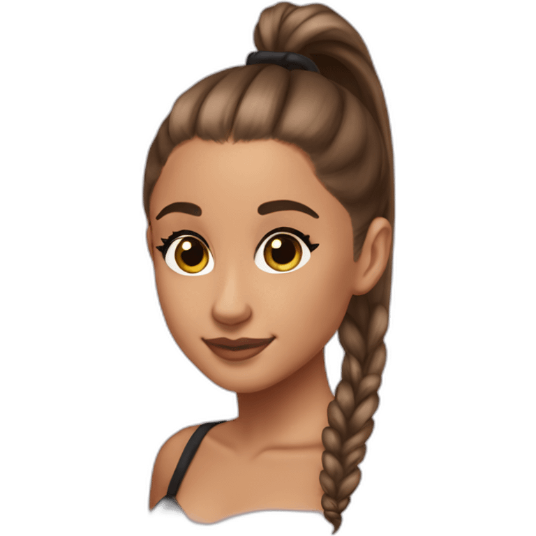 Ariana Grande with Ponytail emoji