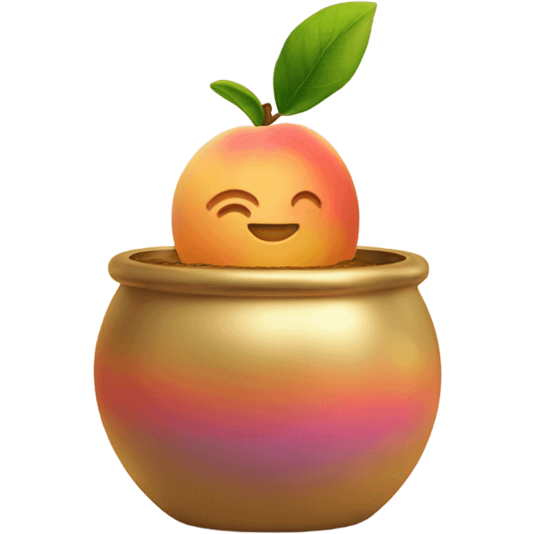 https://www.emojis.com/emoji/peach-dbW251pzguz in https://www.emojis.com/emoji/golden-pot-end-of-rainbow-ZOL8MPK emoji