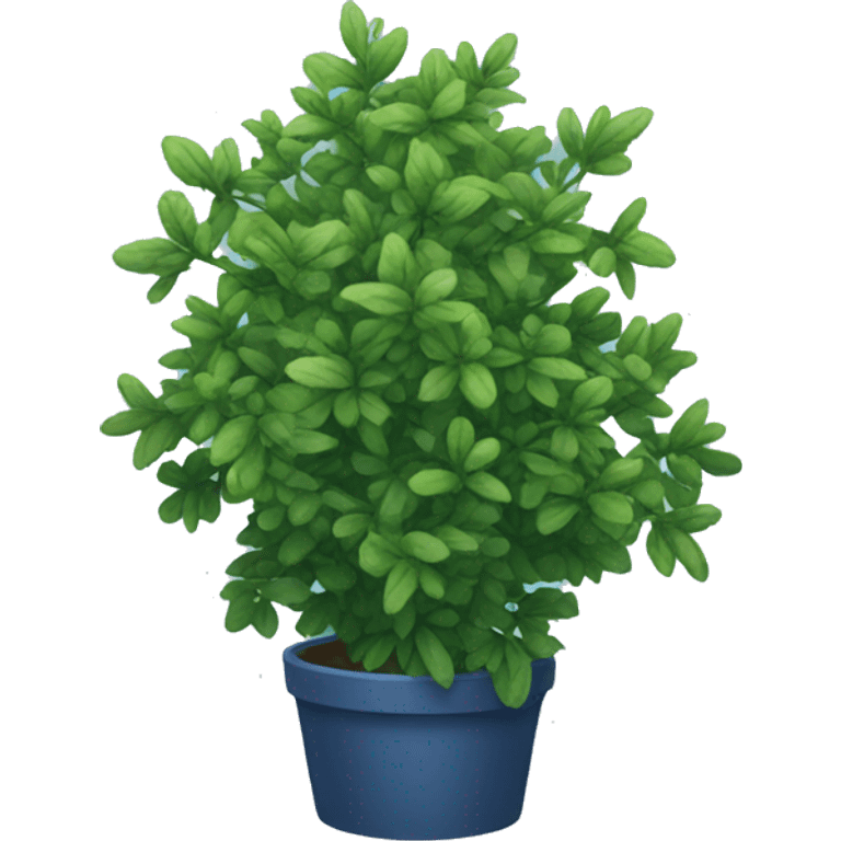 indigo bush emoji