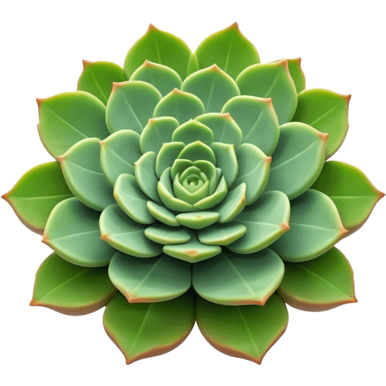 Cinematic Realistic Succulent Emoji, Compact and plump, with fleshy leaves arranged in rosettes of various shapes. The soft, green leaves glow with a gentle radiance, exuding a sense of calm and tranquility. Soft glowing outline, capturing the essence of resilience and beauty in a blossoming succulent! emoji