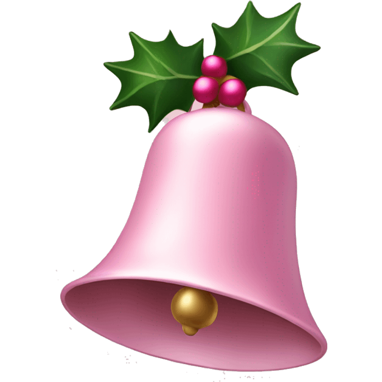 Light pink Christmas bells emoji